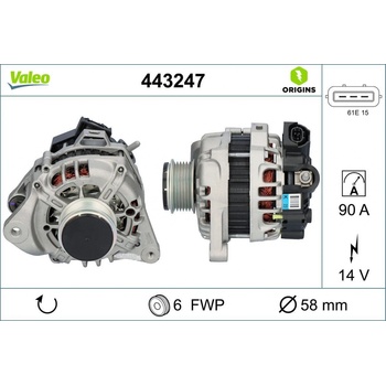 Generátor VALEO 443247