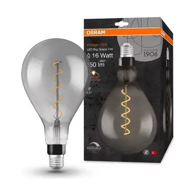 OSRAM Led ЛАМПА vintage 1906 led dim cl a160 smoke16 4w/818 e27 ledvance (ledvance 4058075270022)