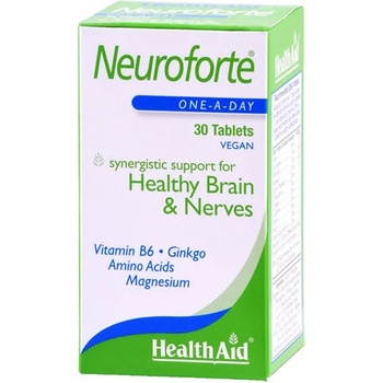 HEALTHAID Хранителна добавка за оптимално здраве на мозъка и нервната система, Health Aid Neuroforte 30tabs