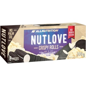 ALLNUTRITION NutLove Crispy Rolls - Пурички [140 грама] Бял шоколад
