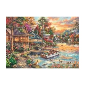 Schmidt Spiele Chuck Pinson: Riverbank in Evening Gold (1000 Pieces)