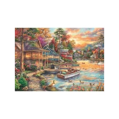 Schmidt Spiele Chuck Pinson: Riverbank in Evening Gold (1000 Pieces)