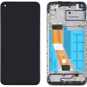 Samsung (OEM) Стъкло и LCD екран за Samsung Galaxy A11 / SM-A115, оригинален (OEM), черно (16726)