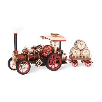 ROBOTIME Rokr 3D dřevěné puzzle Parní stroj 469 ks