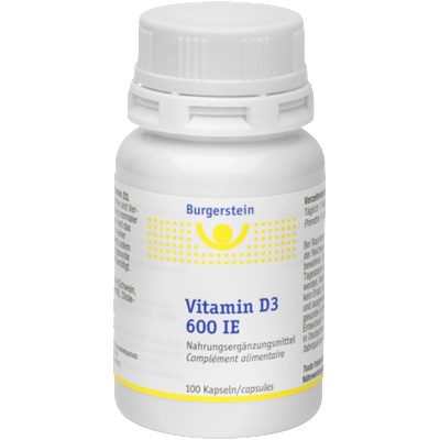 Burgerstein Vitamin D3 600 IE - 100 капсули