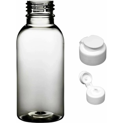 Tera Plastová lahvička čira s bílým dávkovacím víčkem 100 ml