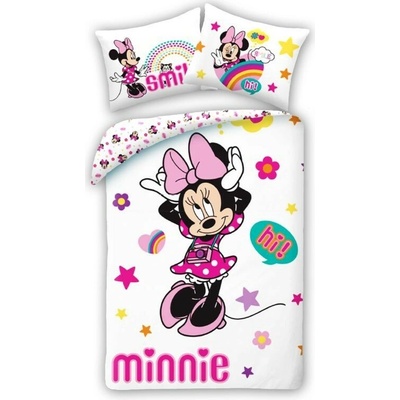 HALANTEX Obliečky Minnie Smile Bavlna 140x200 70x90
