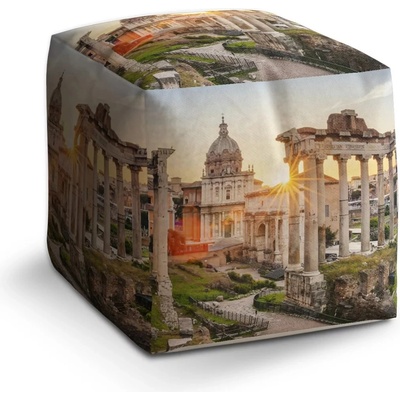 Sablio Taburet Kostka Řím Forum Romanum: 40x40x40 cm