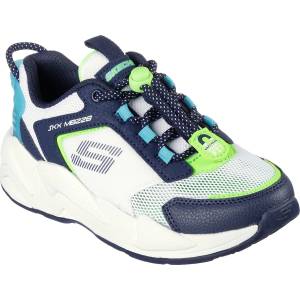 Skechers Детски маратонки Skechers Unisex Kids' Ultrasurge Everyday Running Shoes - White/Navy