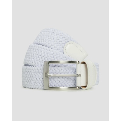 Alberto Bílý pánský opasek Gürtel Basic Braided