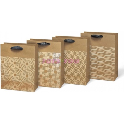 MFP dárková taška 5252701 M KRAFT mix č.56 (180×230×90)