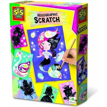 SES Holografické vyškrabávacie obrázky víly