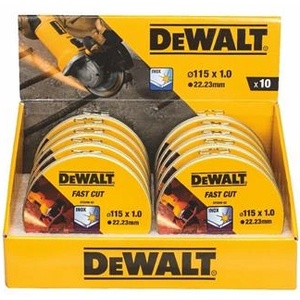 DEWALT Комплект режещи дискове от неръждаема стомана DeWALT, 115 x 1 мм (10 бр. ) DT3506 (DT3506)