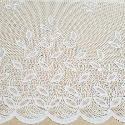 Žakárová záclona Lístky výška 150 cm