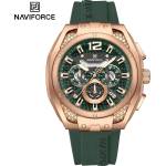 Naviforce Часовник naviforce ma-38615 - Зелен/Кафяв kp38615 Часовници