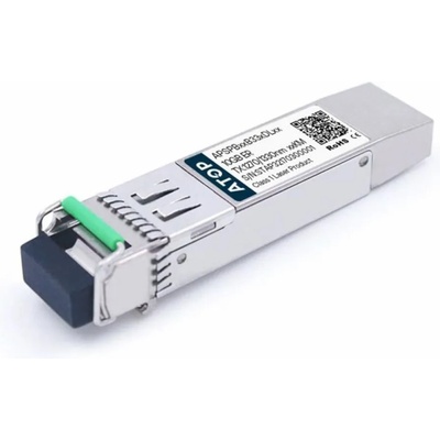 Atop technology 80 км SFP+ модул по едно влакно, 1270-1330 nm, 10 Гигабита (APSPB23B33CDL80)