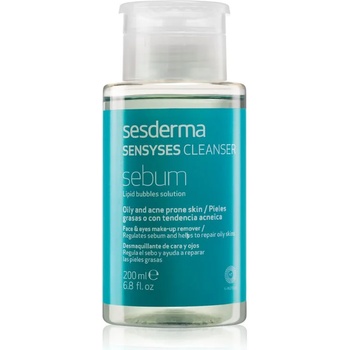 Sesderma Sensyses Cleanser Sebum лосион за почистване на фон дьо тен за мазна кожа 200ml