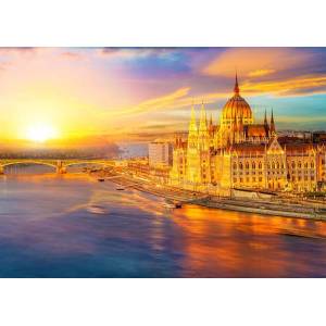 Enjoy - Puzzle Hungarian Parliament at Sunset, Budapest - 1 000 piese