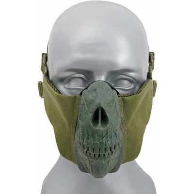 Maska na obličej SKULL Olive