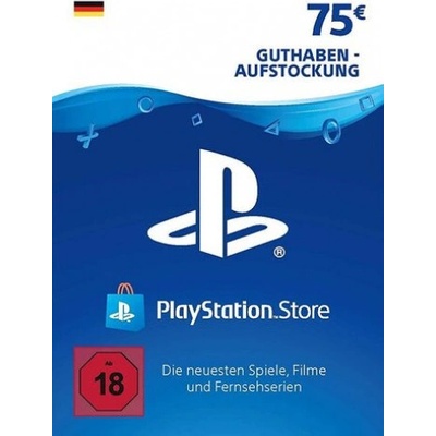 PlayStation dárková karta 75 € DE