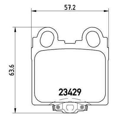 BREMBO Sada brzdových platničiek kotúčovej brzdy P83045