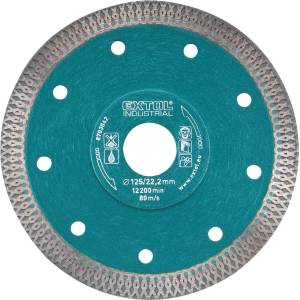 Extol INDUSTRIAL Диамантен режещ диск, турбо Thin Cut, сухо и мокро рязане, 125x22.2x1.5 мм, 8703042 (8703042)