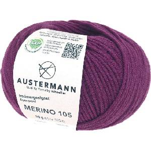 Austermann Merino 105 97612-320 BlackBerry Плетива прежда (97612-320)