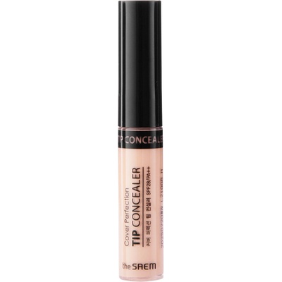 The SAEM Cover Perfection Tip Concealer SPF28/PA++ Peach Beige Krycí korektor 6,5 ml