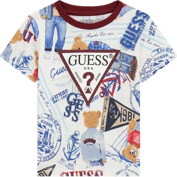 Guess Тениска с къс ръкав Guess - Los Angelis, многоцветна, 6-9 м (20261-N6RI04-K8HM4-P7HZ-6-9M)