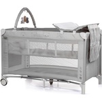 Chipolino Сгъваема бебешка кошара Chipolino - Luna, платина (KOSILU261PL) - baby