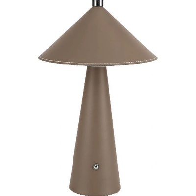 V-TAC 3W LED Настолна Лампа Батерия 4000mAh CCT: 3IN1 Кафяво Тяло Димираща - 23416 (23416)