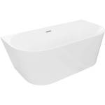 Mexen Oval Slim свободностояща вана до стената 170 x 80 см, бяла, хромиран (52661708000-01)