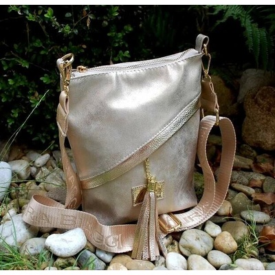 Laura Biaggi kabelka zlatá zlatistá crossbody