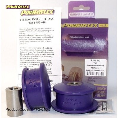 Powerflex Silentbloky Audi A3 8L 2WD (96-03) Front Wishbone Rear Bush Cast (2)