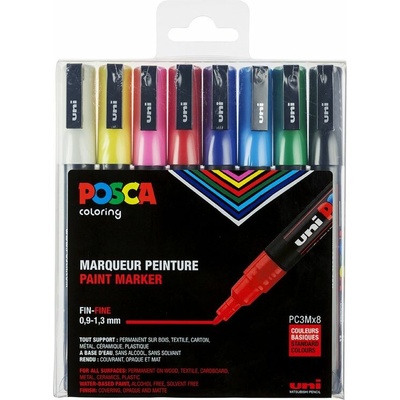 Uni Posca -3M basic set 8ks