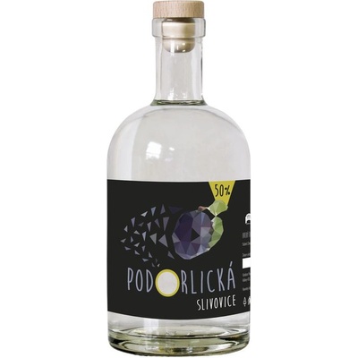 Podorlická Slivovice 50% 0,5 l (holá láhev)