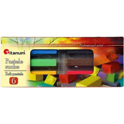 Titanum suché farebné pastelky malá súprava 6 ks