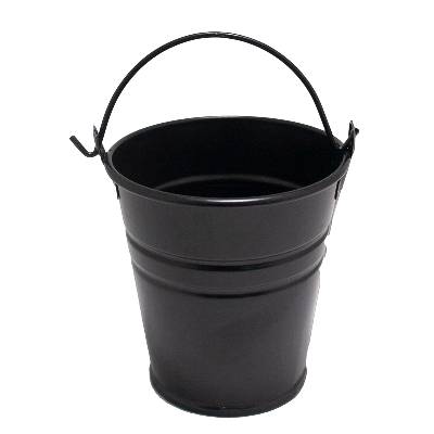 FERONYA-Металнa саксия КОФИЧКА 10cm МАЛКА ЧЕРНА (5410-K) (0116117)