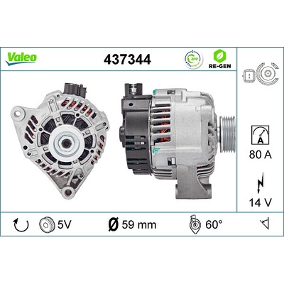 Alternátor VALEO 437344