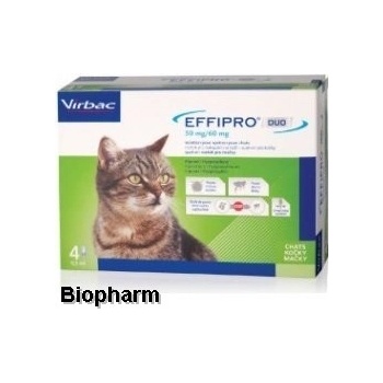 Effipro DUO Spot-on Cat 1-6 kg 50 / 60 mg 4 x 0,5 ml