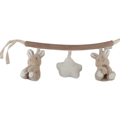 Little Dutch reťaz na autosedačku Baby Bunny 33x15x9 hnedá