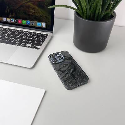 HQWear Блестящ калъф с MagSafe за Samsung Galaxy A36 5G - черен (5907769375675)