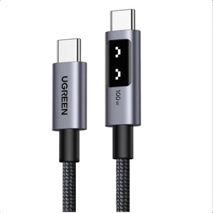 Ugreen USB-C към USB-C кабел за устройства с USB-C  орт - Ugreen UNO USB-C to USB-C PD Fast Charging Cable 100W (50 см) (черен) (L509-0.5m)