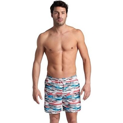 Arena Beach Boxer Allover White/Turquoise Multi