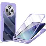Techsuit Калъф за Xiaomi Redmi 14C / Poco C75 + Протектор - ColorVerse 360 Series - лилав
