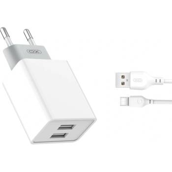 Image 1 of XO Универсално зарядно XO-L65, 2x USB, 2, 4A с кабел USB-C (L65)