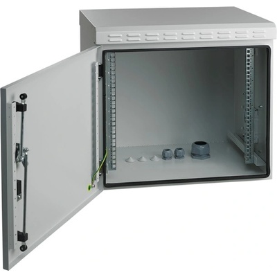 Mirsan Комуникационен шкаф Mirsan MR. IP55W07U45.03, 7U, 600 x 450 x 410, товароносимост 100кг, бял, за стена, Outdoor (MR.IP55W07U45.03)