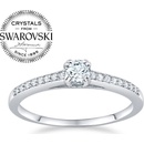 SILVEGO stříbrný prsten Athenais se Swarovski Zirconia FNJSM023sw