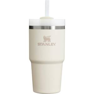 STANLEY Кремав термос със сламка от неръждаема стомана 600 ml Quencher H2.0 FlowState Tumbler Cream - Stanley (100000108244)