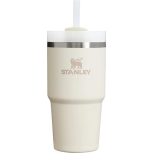 STANLEY Кремав термос със сламка от неръждаема стомана 600 ml Quencher H2.0 FlowState Tumbler Cream - Stanley (100000108244)